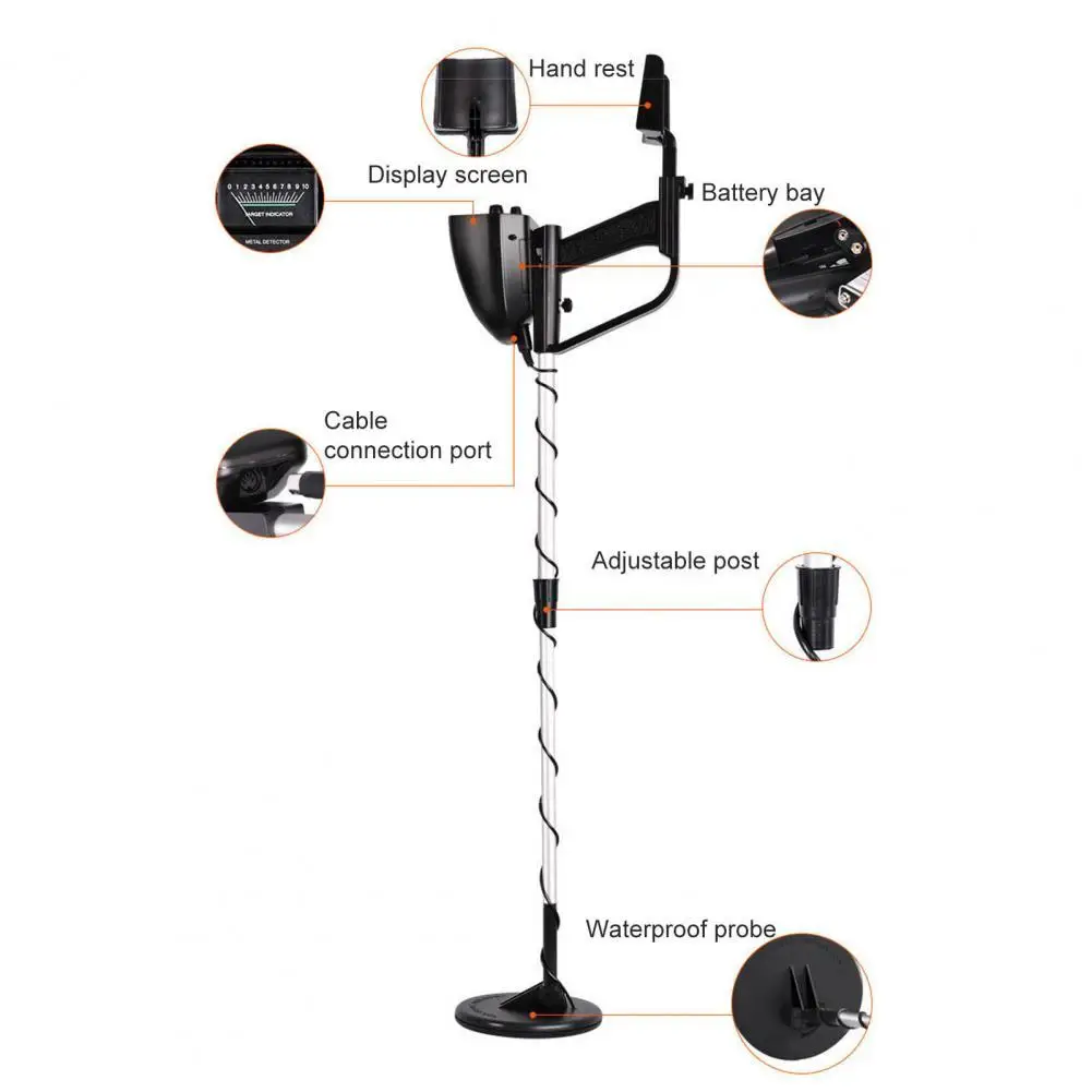 MD-4030 Detector Telescopic High Sensitivity Quality Metal Precise Positioning Pinpointer for Hiking Inspection | Компьютеры и офис