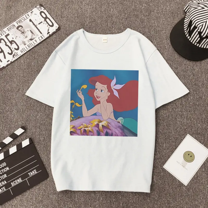 Футболка принцессы для женщин 90s Harajuku забавная Милая футболка Винтажная Cartonn Ulzzang