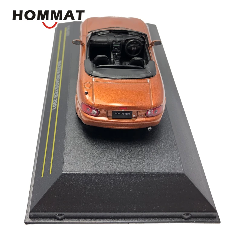 HOMMAT 1:43 Mazda Roadster 2001, модель автомобиля-трансформер из металлического сплава, Diecasts& Toy Vehicles, модели автомобилей, игрушки для детей, мальчиков