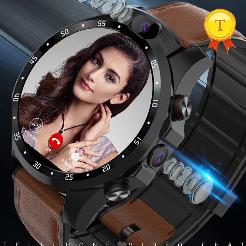 

New Smart watch4G netcom 3+32GB Android 7.1 HD dual camera 1.6 inch IPS big screen heart rate monitor support GPS 5MP Smartwatch