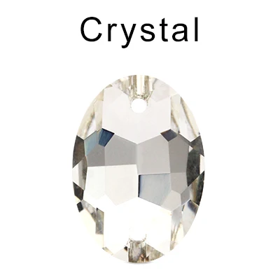 Crystal Топ блестящий прозрачный кристалл AB овальное стекло пришить изделия ручной работы со стразами драгоценные камни Рождественская одежда платье украшения ювелирных изделий для рукоделия - Цвет: Crystal