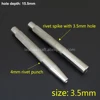 1 set Craft tool Copper Rivet & Burrs Riveting Tool Setter Setting Tool Stainless steel Fasteners fixing tool ► Photo 3/4