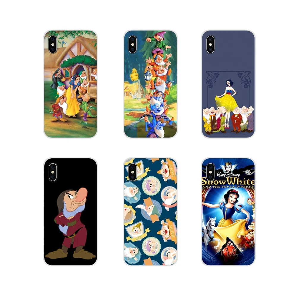 

For Samsung A10 A30 A40 A50 A60 A70 Galaxy S2 Note 2 3 Oneplus 3T 5T 6T Grumpy Snow White And The Seven Dwarfs TPU Case Covers