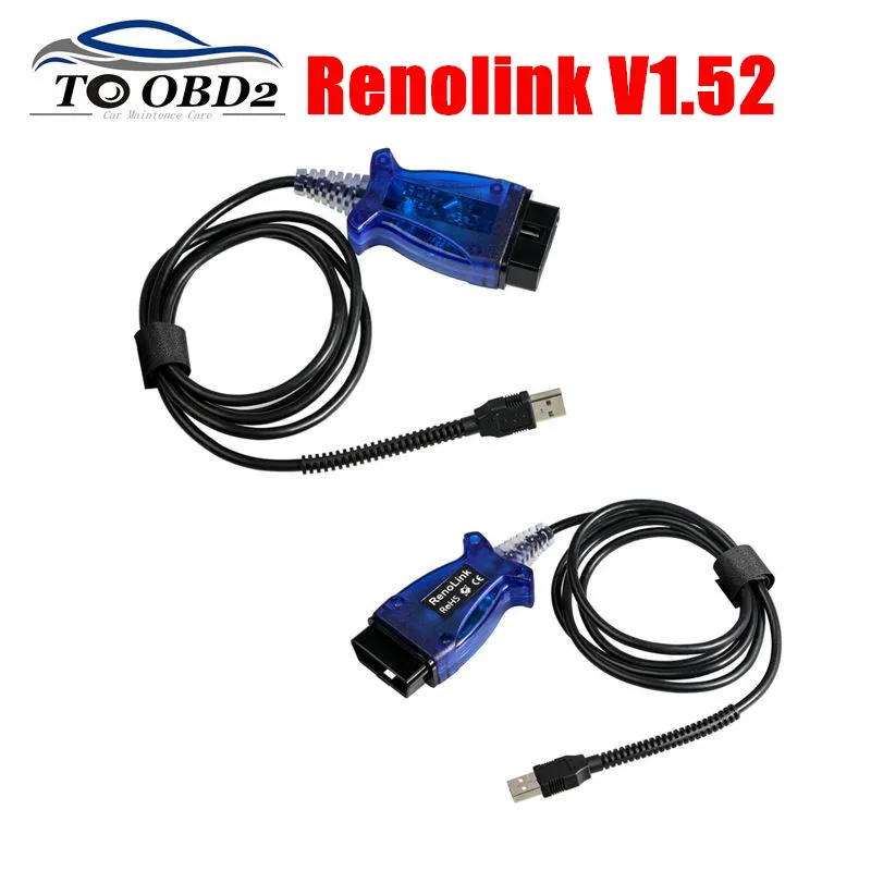 Новейший RENOLINK V1.52 ECU программист для Renault Renolink ключ/Подушка безопасности/ECM/UCH/программатор OBD2 автомобильный диагностический кабель