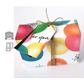 

JC Metal Cutting Dies Scrapbooking Gift Box Tag Frame Stencil Craft Paper Knife Mould Blade Punch Card Make Die Cut 2020 New Die