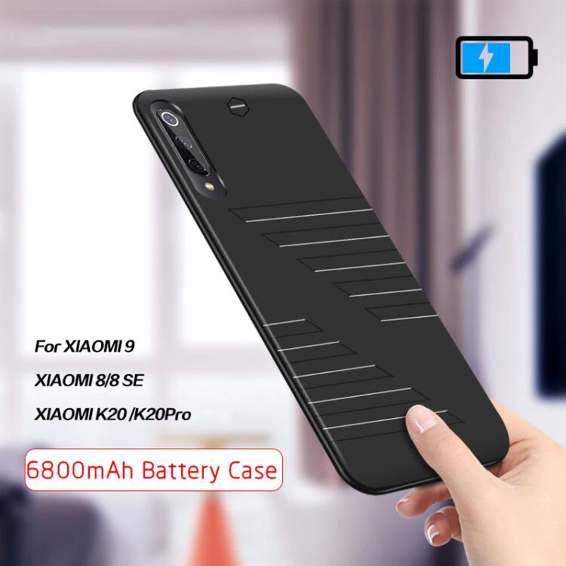 

Extenal Battery Case 6800mAh For Xiaomi Mi 9 8 8SE Power Bank Pack Charger Battery Charger Case for Xiaomi Redmi K20/K20 pro