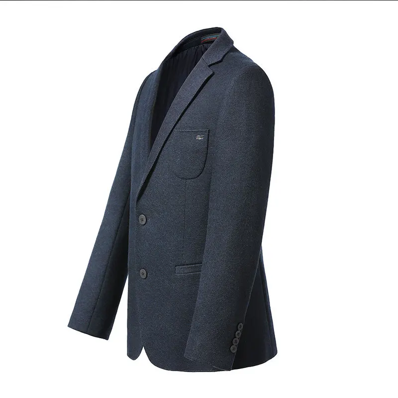 2019 Europe Winter Men Blazers Wool Solid Blue Smart Casual Blazer Jacket Male Slim Fit Fashion City Suit Regular Coats Costume 2019 Europe Winter Men Blazers Wool Solid Blue Smart Casual Blazer Jacket Male Slim Fit Fashion City Suit Regular Coats Costume