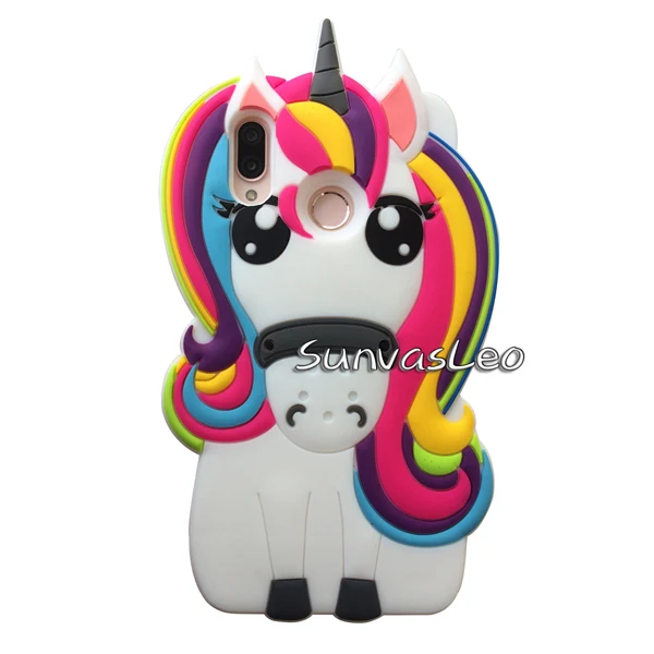 3D Colorful Unicorn Чехол для huawei P20 Lite, 3D Мягкий силиконовый чехол с изображением единорога для смартфона, чехол s для huawei P20 Lite, Fundas Coque - Цвет: 3D Colorful Unicorn