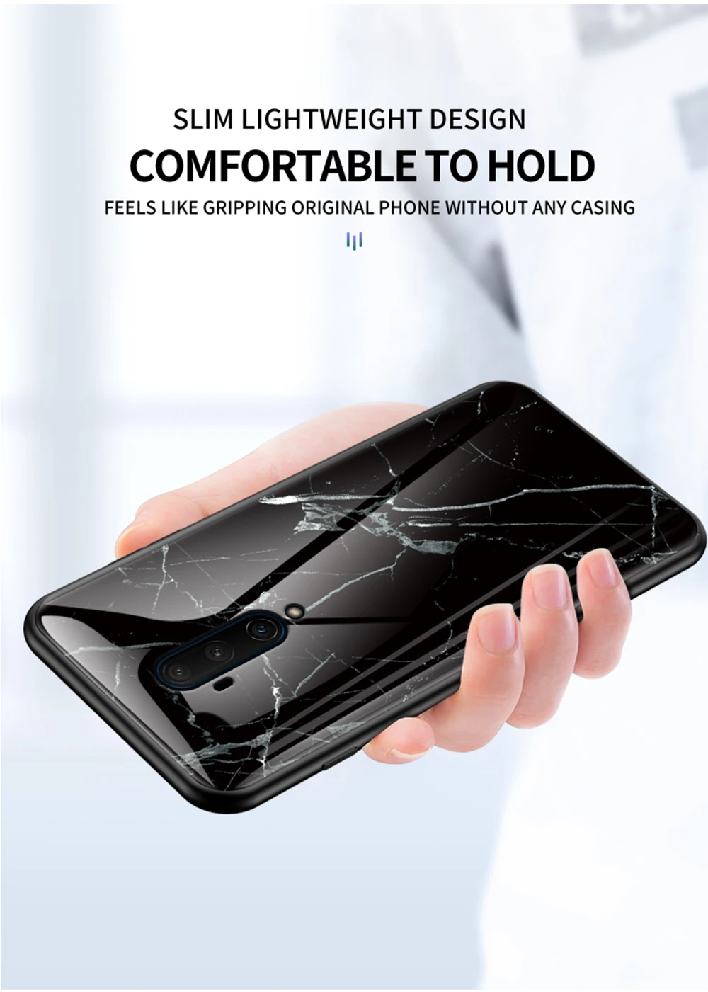 Цветной чехол для Oneplus 7T Pro mlaren, чехол с мраморной текстурой, чехол из закаленного стекла для Oneplus 7T Pro, защитная задняя крышка