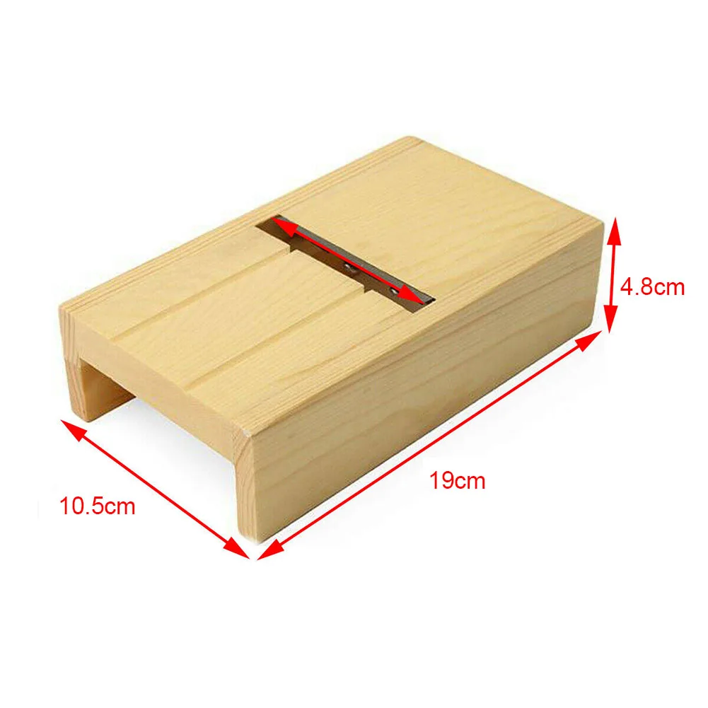 Handmade Candle Wooden Planer Edge Trimming Mold Cutter Making Tool Soap Beveler Craft Sharp Blade Box Loaf DIY Portable