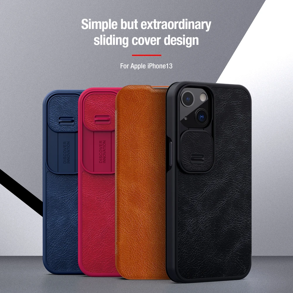 Nillkin Etui En Cuir A Rabat Pour Iphone 13 Pro 13 Mini Pochette Pour Cartes Cadran De Protection Anti Choc Pour Telephone Aliexpress