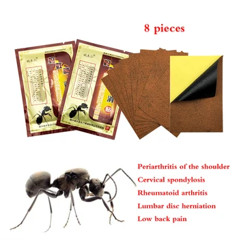 

ZB 72PCS Black Ant Far Infrared Lumbar Disc Medical Plasters Orthopedic Plasters Medical Muscle Aches Pain Relieving Patch