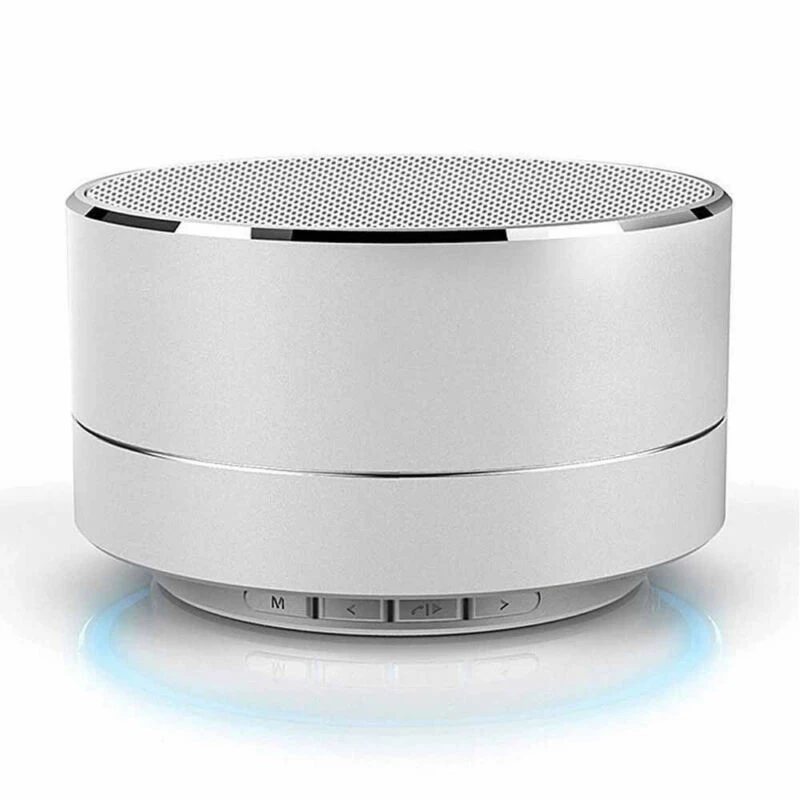 Портативный металлический беспроводной Bluetooth динамик Hifi светодиодный мини супер бас стерео для IPhone планшета