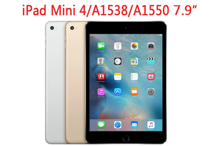 Cover For Apple iPad Mini 4 mini4 7.9 inch A1538 A1550 7.9" Tablet Case Luxury Pu Leather Smart Sleep Tri-fold Bracket Cover