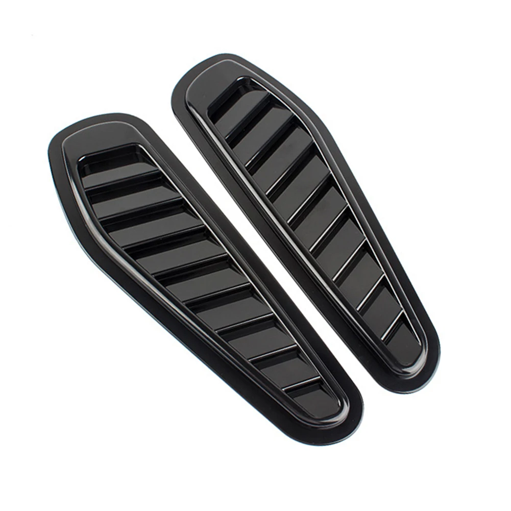 

2PCS Replacement Modified ABS Hood Accessories Universal Practical Stylish Bonnet Vent Cover Decorative Car Sticker External