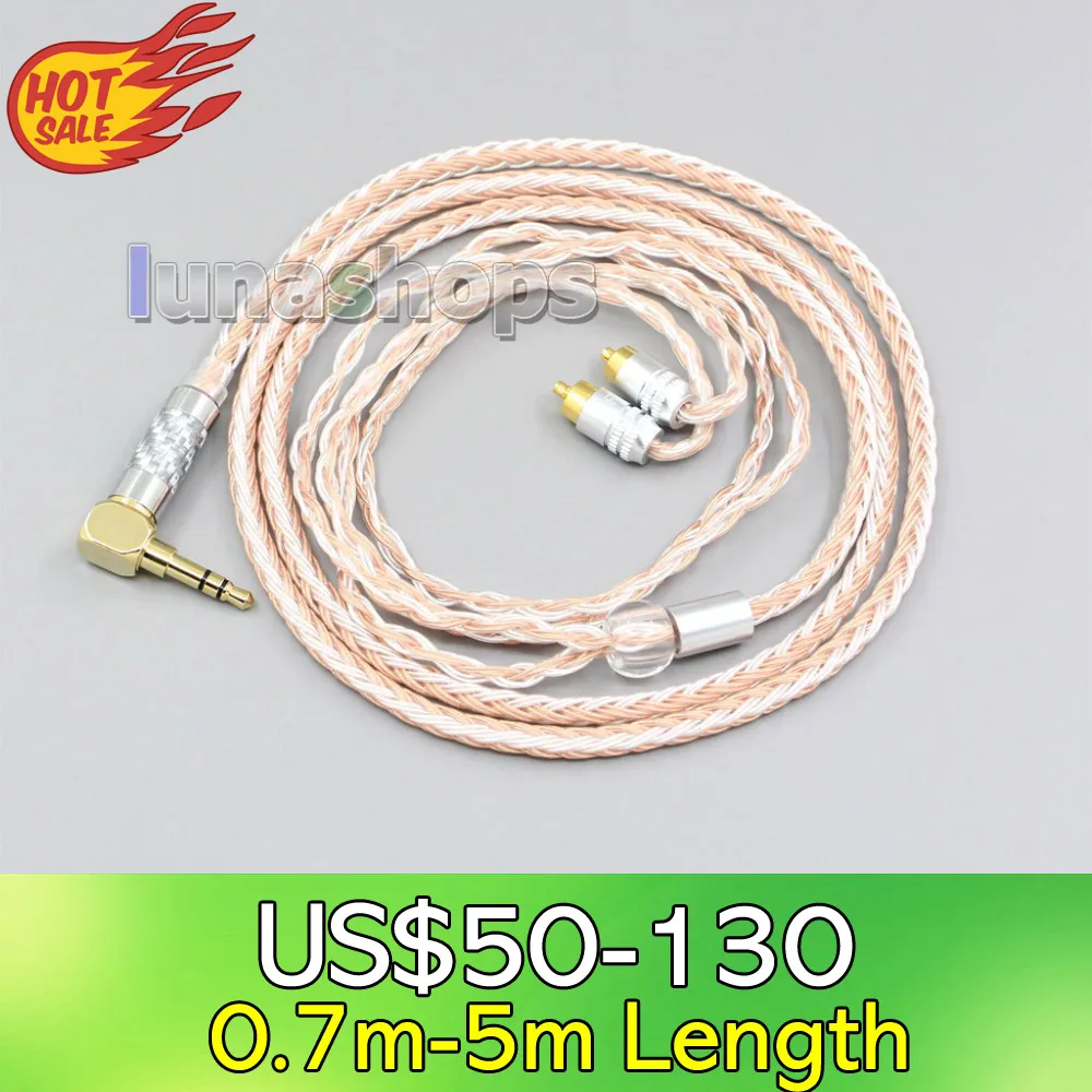 LN006473 2.5mm 3.5mm XLR Balanced 16 Core OCC Silver Mixed Headphone Cable For Sony IER-M7 IER-M9 IER-Z1R | Электроника