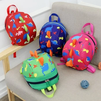 

Cartoon Kids Bags Children Backpack Cute Schoolbag Traction Rope For Girls Boy Students Safety Packbag