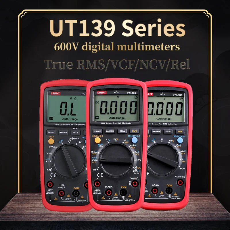 UNI T UT139A/UT139B/UT139C True RMS цифровой мультиметр Авто Диапазон AC DC Вольтметр Амперметр