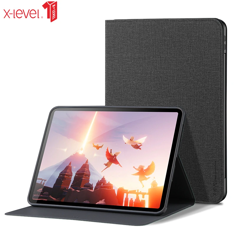 X Level Canvas Cases For 2021 2020 Ipad Pro 11 Air 3 10 5 10 9 10 2 9 7 Cloth Wakup Sleep Smart Cover Case For Mini 1 2 3 4 5 Tablets E Books Case Aliexpress