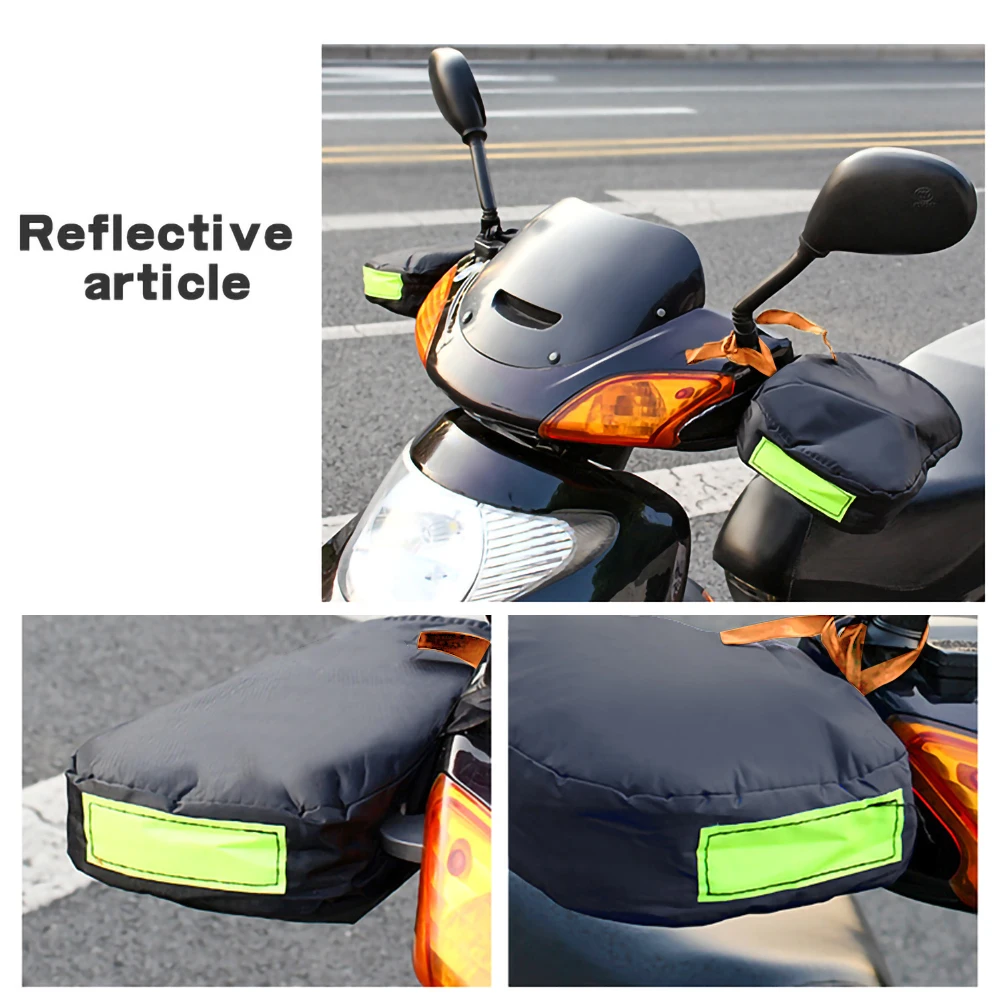 Перчатки на руль мотоцикла с ReflectiveStrip ветрозащитные водонепроницаемые теплые перчатки на руль мотоцикла