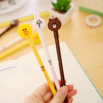 

1pcs Moe Rabbit Gel Pen 0.38mm Cute Pens Novelty Stationery Kawaii Pen Student Cute Signing Pens Kawaii School Supplies