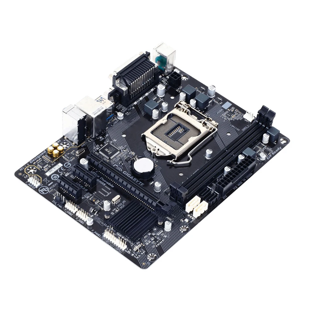 Оригинальная б/у настольная Материнская плата Gigabyte H81M-DS2-C H81 Socket LGA 1150 Core i7/i5/i3/Pentium/Celeron DDR3 Micro ATX