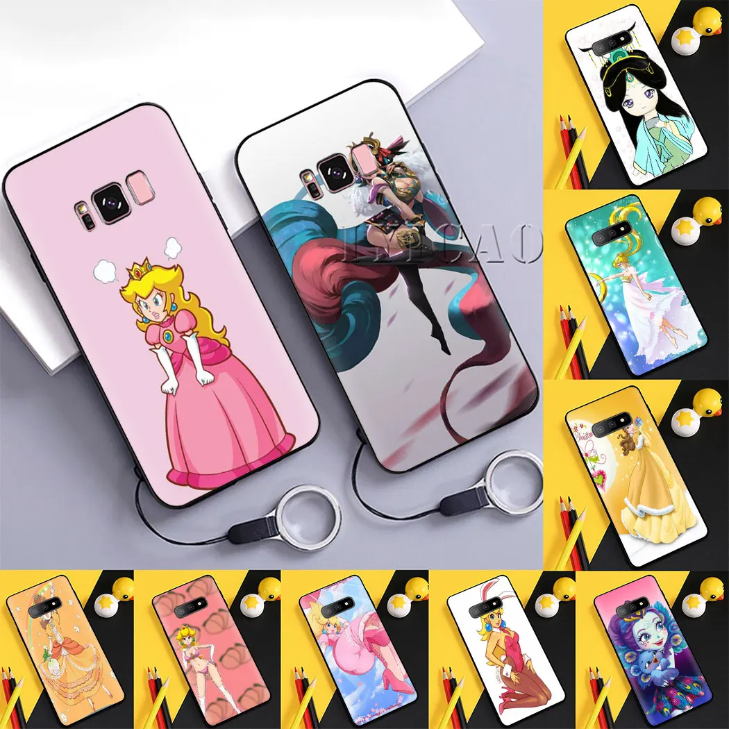 С рисунком Русалочки Ариэль мягкий чехол для samsung S6 S7 край S8 S9 S10 плюс S10e Note 8 9 10