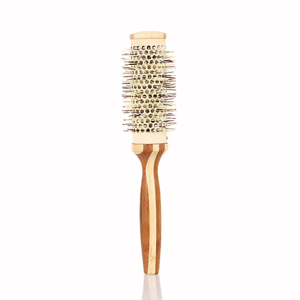 Алюминий трубка расческа для волос щипцы для завивки волос гребень цилиндр Щетинная кисть расчески деревянные расчески на ручке для моделирования волос инструмент, прямые поставки
