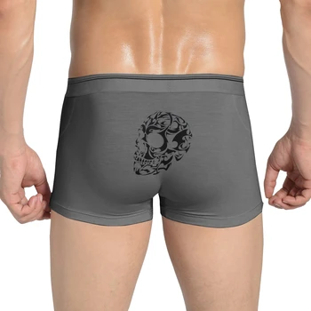 

Pizi Tribal Skull Tattoo Design Art Print Men's Boxer Swimwear
