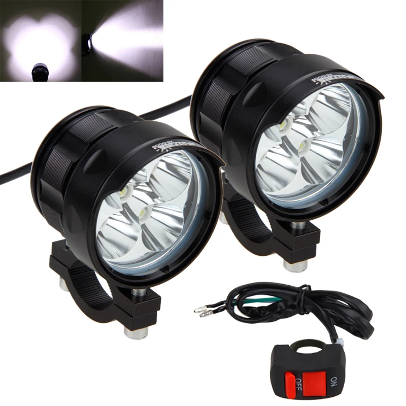 Комплект из 2 предметов 50 Вт 3 режима Высокий Низкий SOS 5000LM 4V 84V мотоциклов 5x XM L T6
