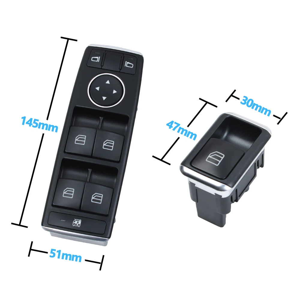 Für Mercedes-Benz E-Klasse W166 W204 1 Set Auto Fensterheber Taste Kappe  Auto Fenster Taste Trim abdeckung Auto Schalter Kappe Zubehör