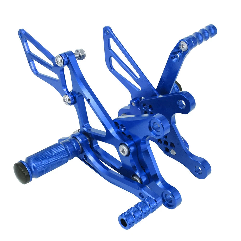 CNC Motorcycle Adjustable Billet Foot Pegs Pedals Rest For KAWASAKI NINJA ZX6R ZX-6R ZX 6R 2005 2006 2007 2008 2005-2008 Auto - Цвет: Синий