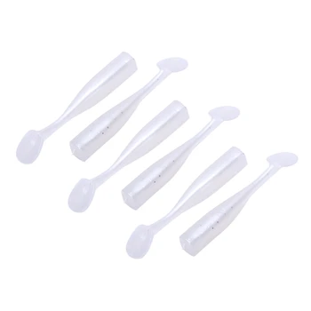 

Jigging Soft Bait Fishing Lures 9.7Cm 7G Diy Fish T Tail Sea Bass Lure Fishing Tackle(White)