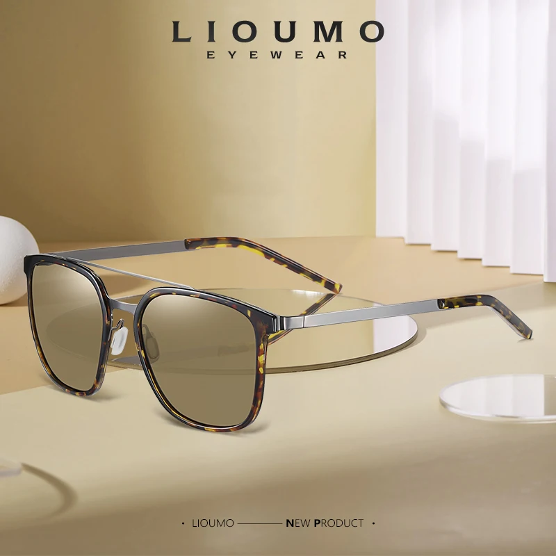 

LIOUMO Square Sunglasses Men 2020 Fashion Design Women Sun Glasses Polarized Driving Eyewear Anti-Glare gafas de sol hombre