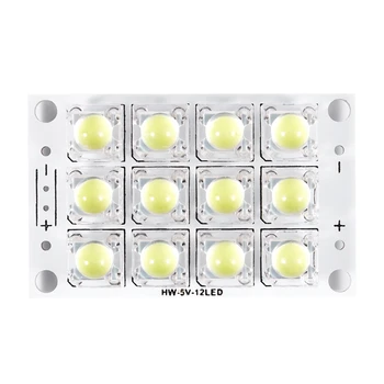 

New New DC 3V 5V 12 LED Super Bright White Piranha LED Circuit Board LED Lights Light Yacht