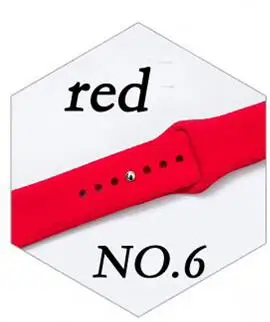 Ремешок для Apple Watch 38 мм 42 мм iWatch 5 ремешок 44 мм 40 мм спортивный силиконовый ремень браслет correa Apple watch 5 4 3 2 аксессуары - Цвет ремешка: red