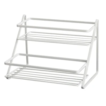 

2 Tier Kitchen Countertop Shelf Storage Rack Spice Organizer for Cookware Canned 53CB