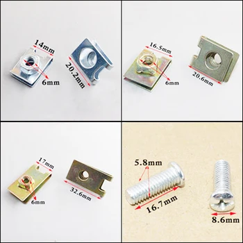 

Auto Fasteners Gasket Clips Car Body Screw Mixed U Type Panel Universal