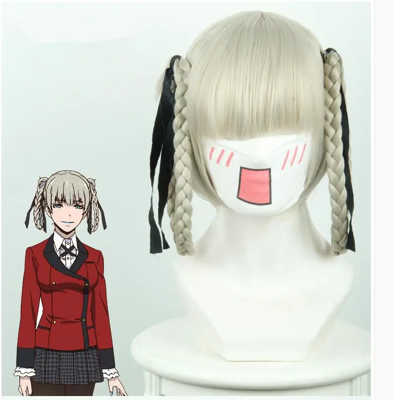 Парик для косплея аниме Kakegurui Player компульсивный момобами кирари женский парик