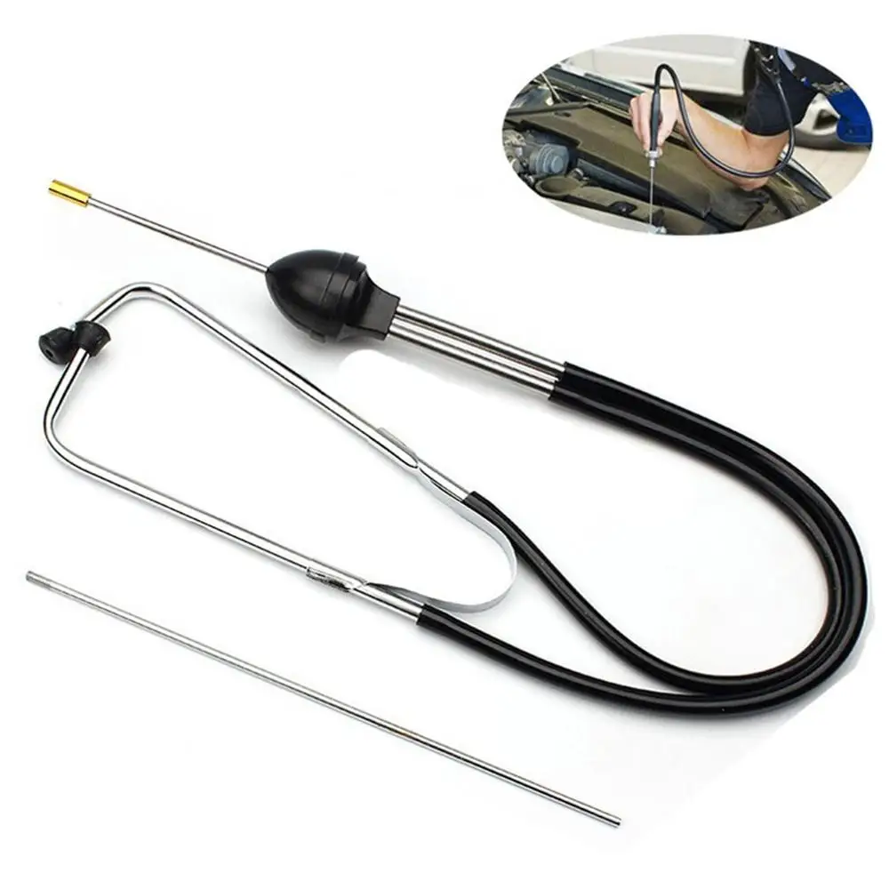 New 22.5+7CM Car Stethoscope Auto Mechanics Engine Cylinder Stethoscope Hearing Tool Car Engine Tester Diagnostic Tool