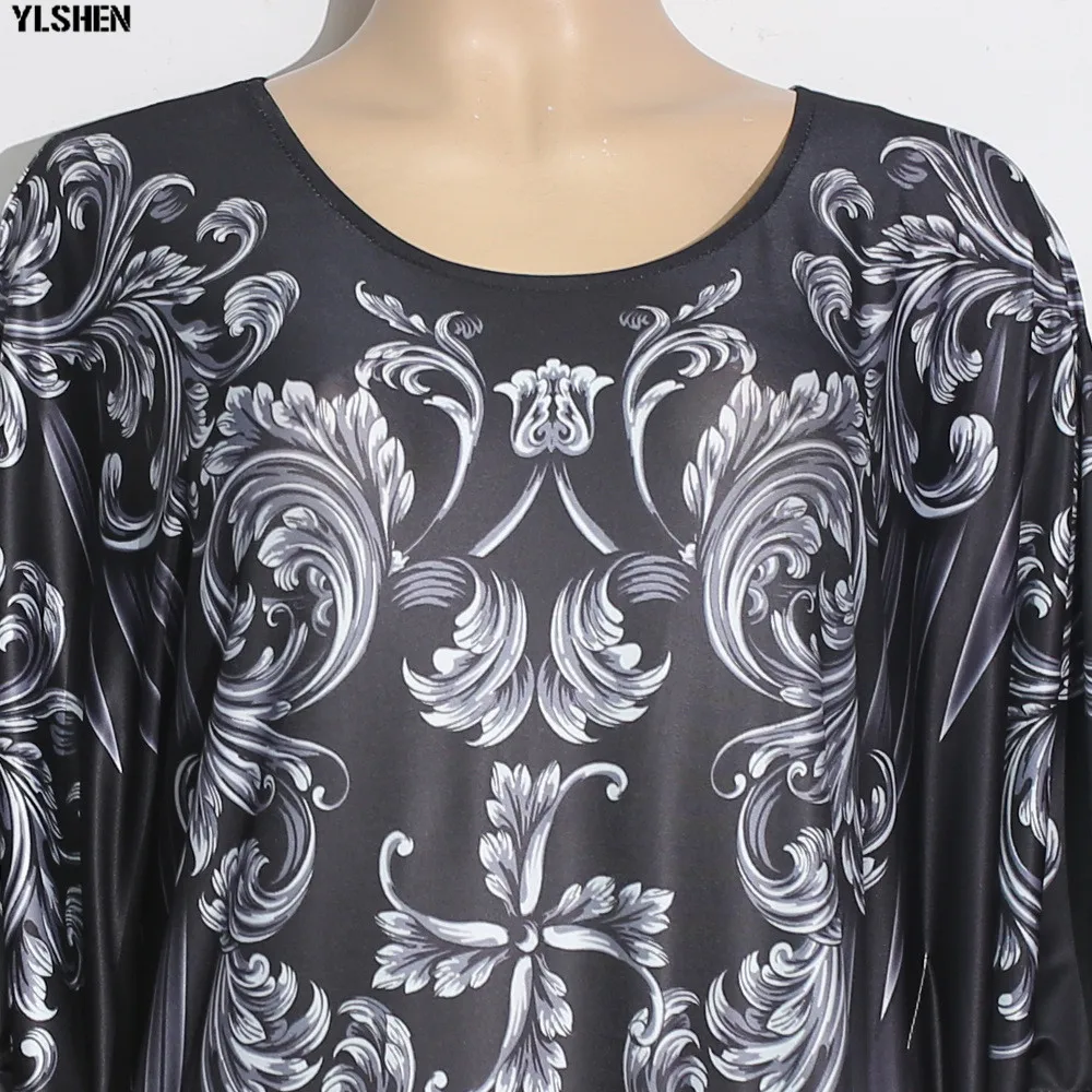 New African Dresses for Women Dashiki Print African Clothes Bazin Riche Sexy Slim Ruffle Sleeve Long Africa Maxi Dress Woman 28