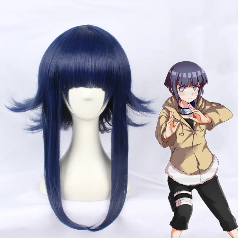 Hyuga-Hinata-Anime-peluca-cosplay-de-Naruto-pelo-sint-tico-azul-liso-para-adultos-gorra-de