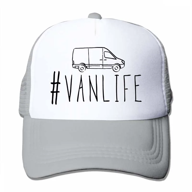 Van Life Милая Vanlife Van жизнь, подарок для детей, спринтер Ван# vanlife бейсболка для мужчин и женщин, Кепка для водителя грузовика, модная Регулируемая Кепка - Цвет: 4-Gray