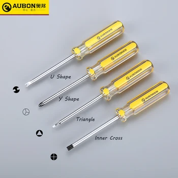 

AUBON Strong Magnetic Special Type Screwdriver Screwdriver "U" Shape "Y" Shape Triangle Screwdriver Household Screwdriver