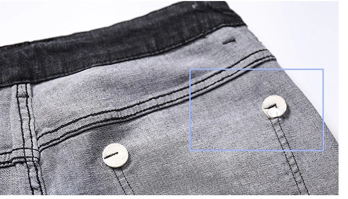 Новые мужские модные черные джинсы мужские обтягивающие джинсы Slim Fit Strecth стиранные поцарапанные повседневные джинсовые брюки мужские