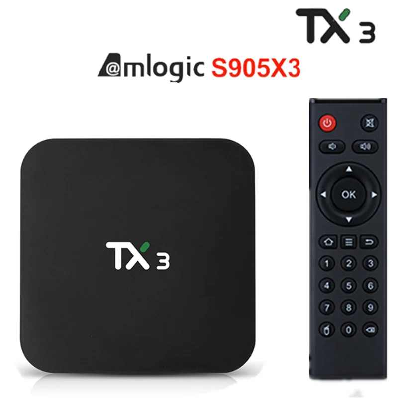 Tx3 tx3 android 9 0 caixa de tv amlogic s905x3 h.265 8k hdr 2 4g/5 ГГц wifi duplo 4g 32g/64g bluetooth google play youbath|ТВ-приставки