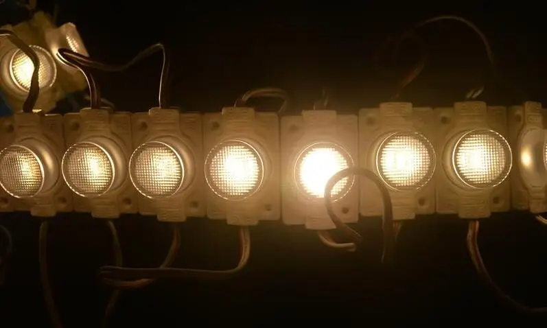 Высокий яркий SMD3030 1,5 Вт Светодиодный светильник с объективом DC12V Светодиодный светильник-чип для Светодиодный светильник-вывеска