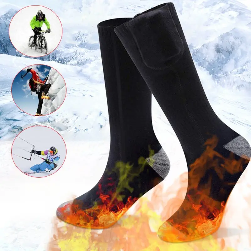 

Unisex Electric Socks Charging Heating Warm Long Tube Socks Winter Charging Constant Temperature Heated Socks