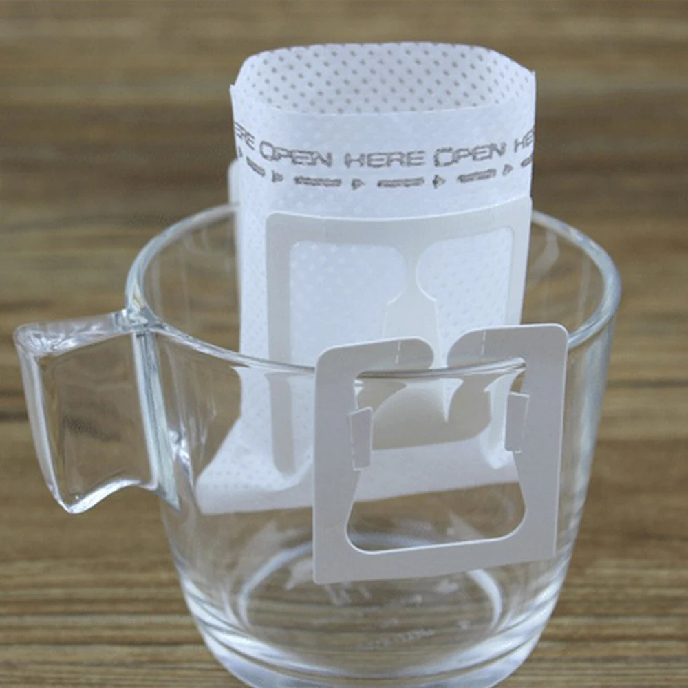 

50pcs Disposable Drip Coffee Cup Filter Bags Hanging Cup Coffee Filters Coffee and Tea Tools