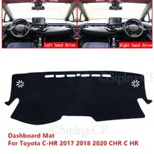 Tapis de protection pour tableau de bord de voiture, accessoire de haute qualité pour Toyota C-HR 2017 2018 2020 CHR C HR